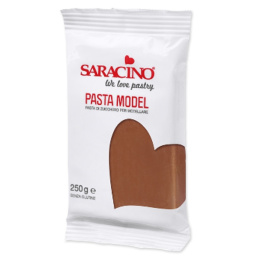 BRĄZOWA masa cukrowa do modelowania 250 g - Saracino