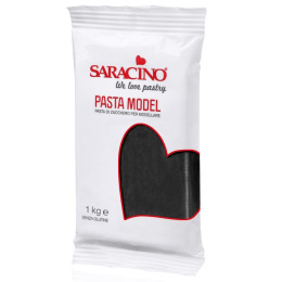 CZARNA masa cukrowa do modelowania 1 kg - Saracino