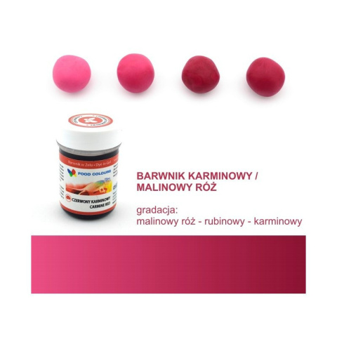 Czerwony karminowy - barwnik w żelu (35g) - Food Colours