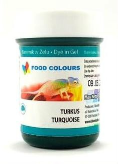 Turkusowy - barwnik w żelu (35g) - Food Colours