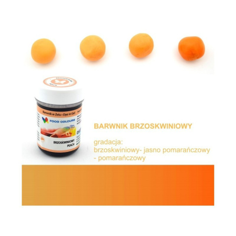 Brzoskwiniowy - barwnik w żelu (35g) - Food Colours