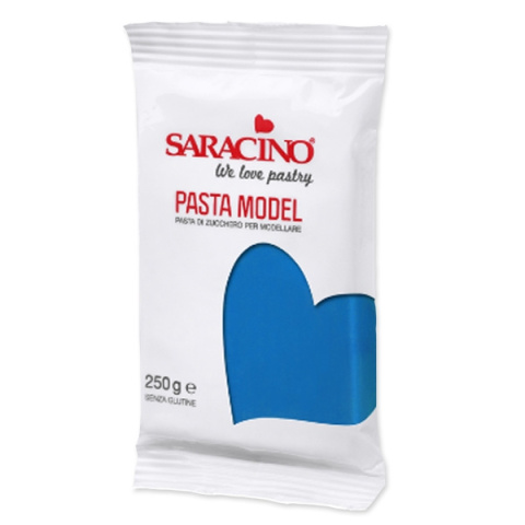 NIEBIESKA masa cukrowa do modelowania 250 g - Saracino