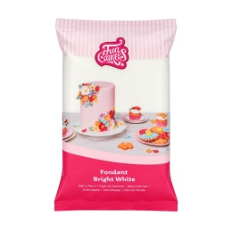 BIAŁA, śnieżnobiała masa cukrowa 1kg - Fun Cakes