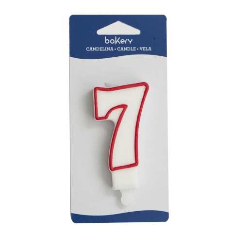 Świeczka na tort, cyfra 7 - Decora