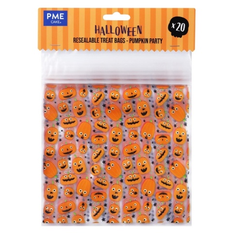 Woreczki celofanowe DYNIE HALLOWEEN 20szt. - PME