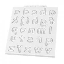 Forma silikonowa - alfabet zaokrąglony mały - Katy Sue Designs