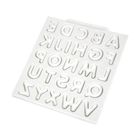 Forma silikonowa - alfabet zaokrąglony - Katy Sue Designs