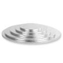 Podkład pod tort gruby srebrny - 30 cm - Decora