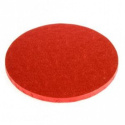 Podkład pod tort gruby czerwony - 35 cm - Decora