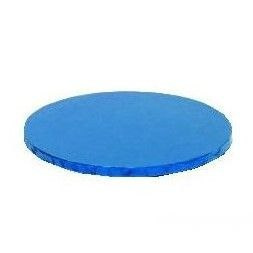 Podkład pod tort gruby niebieski, chabrowy - 35 cm - Decora