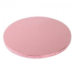 Podkład pod tort gruby różowy - 35 cm - Decora