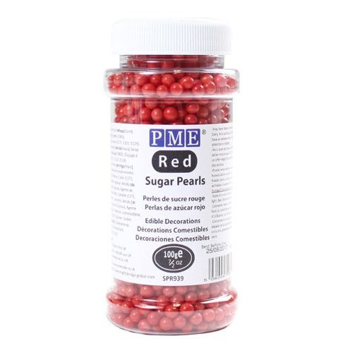 Perełki cukrowe - czerwone 100g - PME