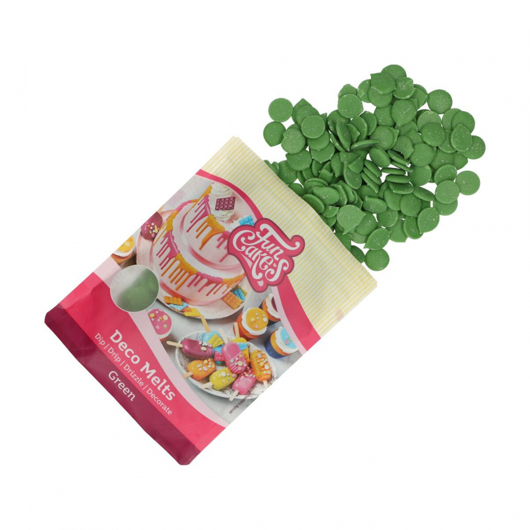 Polewa Deco Melts zielona 250g - Fun Cakes