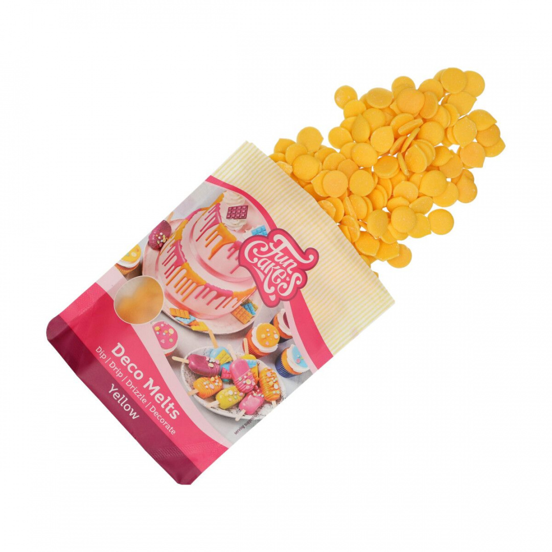 Polewa Deco Melts żółta 250g - Fun Cakes