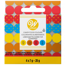 Zestaw barwników do czekolady (4szt.) - Wilton