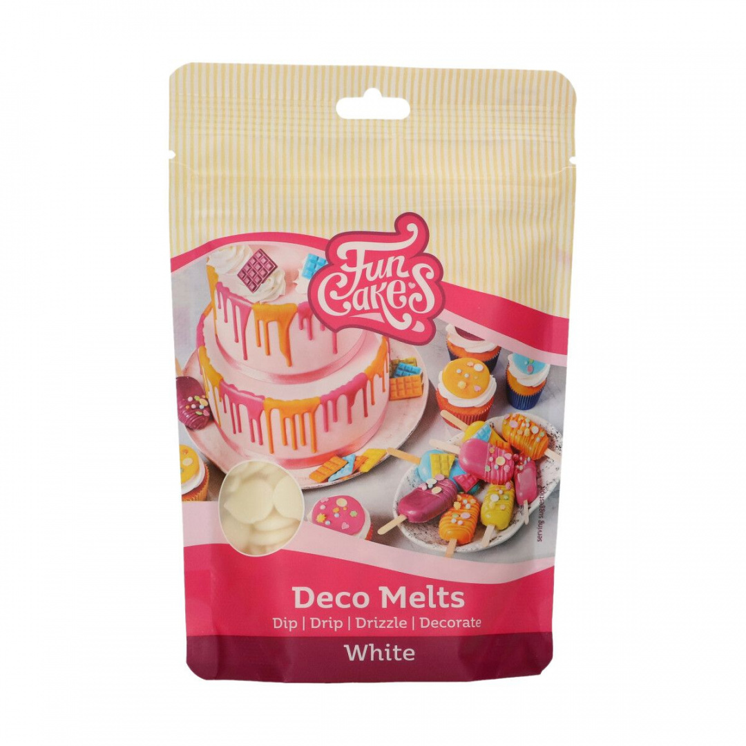 Polewa Deco Melts biała 1kg - Fun Cakes